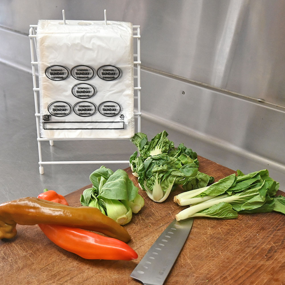 6.5 x 7 + 1.75 + 1.75 Saddle Pack Portion Control Bags Printed Sunday