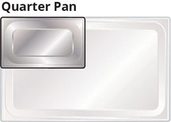 Quarter-size buffet pan
