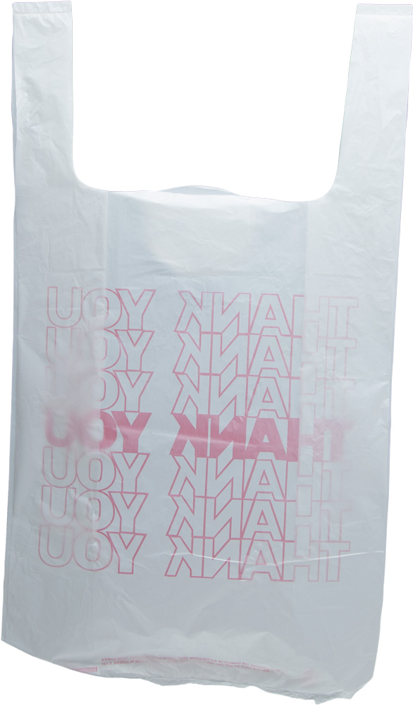 Back of 10 x 5 x 18 Thank You Shopping Bags 10 x 5 x 18 Thank You Shopping Bag Suffocation Warning