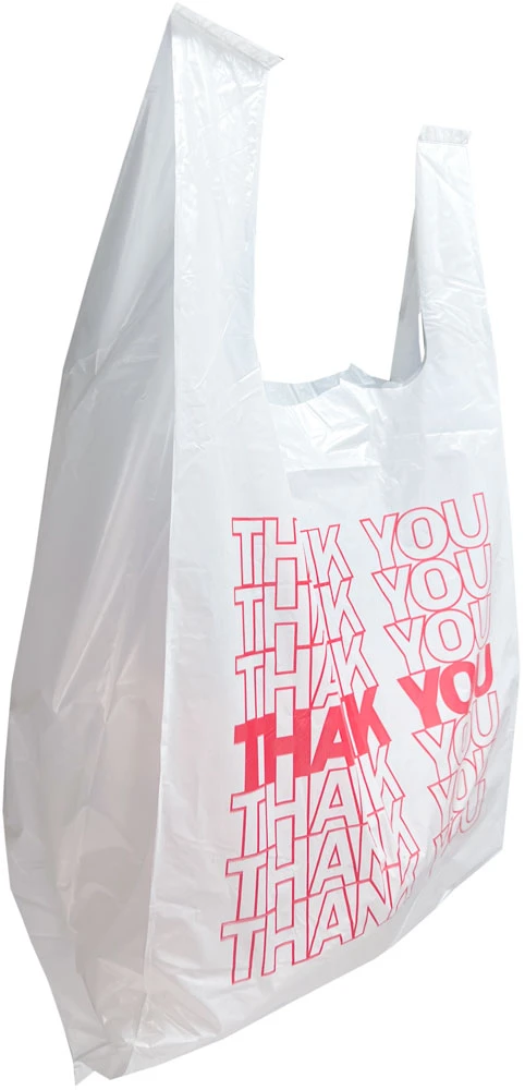 10 x 5 x 18 Retail Thank You Bags 0.65 Mil 10 x 5 x 18 HDPE Plastic Large Thank You Take Out Bags