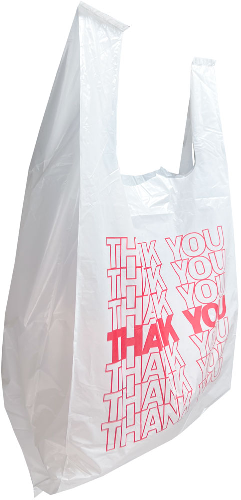 10 x 5 x 18 Retail Thank You Bags 0.65 Mil 10 x 5 x 18 HDPE Plastic Large Thank You Take Out Bags