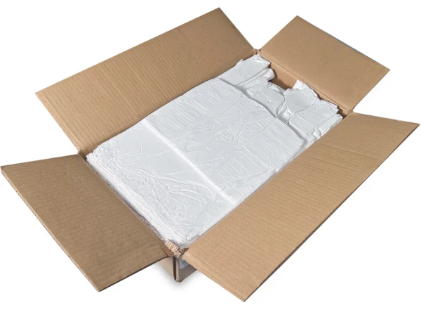10 x 5 x 18 White T-Shirt Bags 0.65 Mil Medium 10 x 5 x 18 HDPE Plastic T-Shirt Carry Out Bags