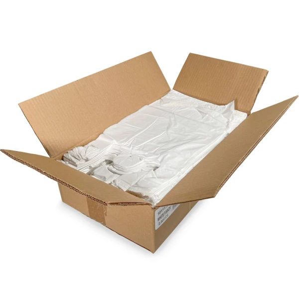 10 x 5 x 18 White T-Shirt Bags 0.65 Mil Medium Case Case of 10 x 5 x 18 White T-Shirt Bags 0.65 Mil Medium