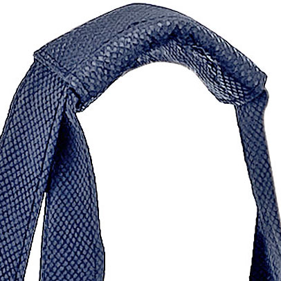 Handle of 10 x 7 x 11 + 7 Navy Non Woven 6 Bottle Wine Tote Handle of 10 x 7 x 11 + 7 Navy Non Woven 6 Bottle Wine Tote