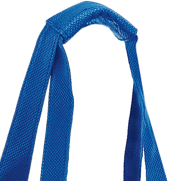 10 x 7 x 11 + 7 Royal Blue Non Woven 6 Bottle Wine Tote 10 x 7 x 11 + 7 Royal Blue Non Woven 6 Bottle Wine Tote