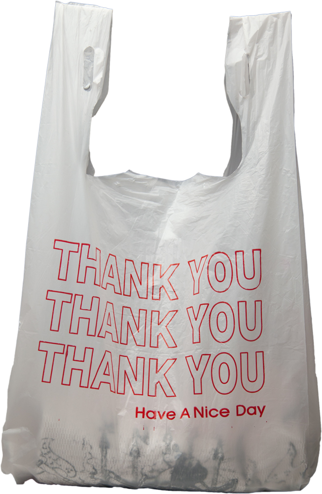 11.5 x 6.5 x 22 Thank You Bag .5 Mil