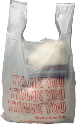 11.5 x 6.5 x 22 Thank You Shopping Bags 0.65 Mil