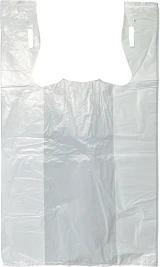 11.5 x 6.5 x 21 HDPE Plastic T-Shirt Carry Out Bags