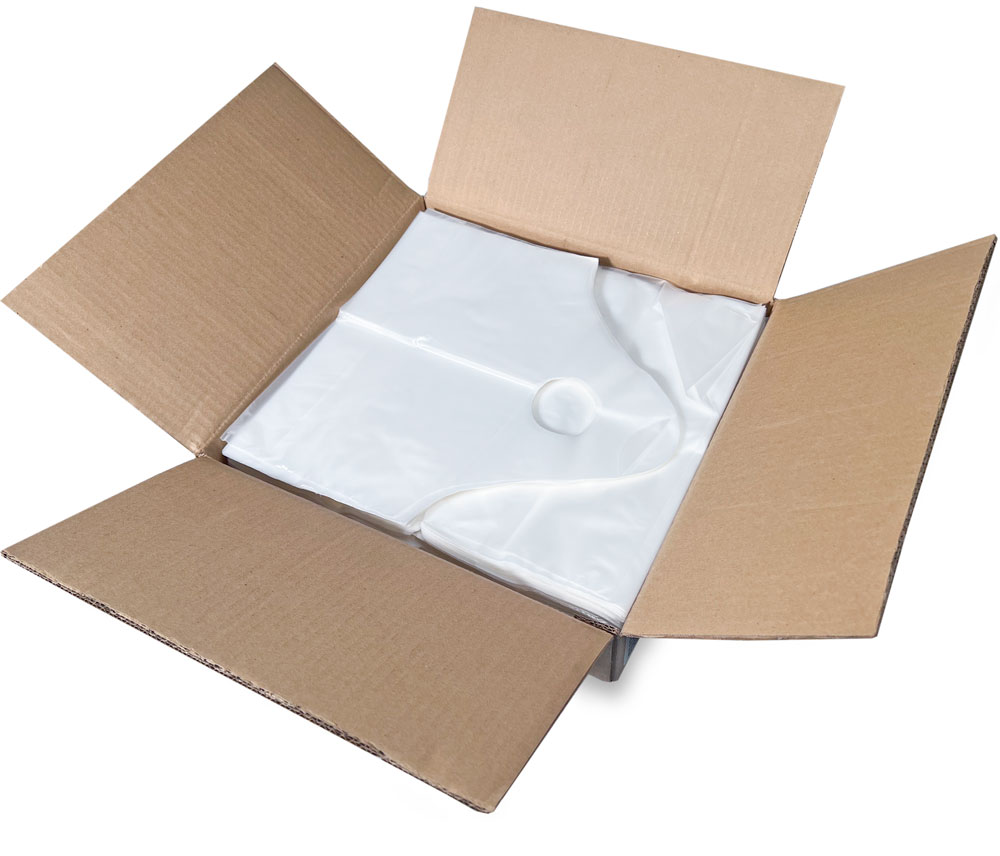 Case of 12 x 12 + 3 Super Wave Plastic Restaurant Bags