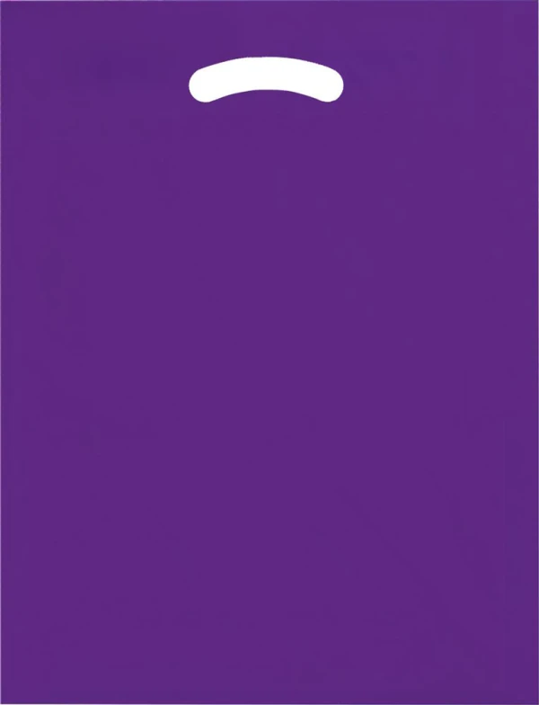 12 x 15 + 3 2.5 Mil Purple Retail Shopping Bags Purple 12 x 15 + 3 2.5 Mil Retail Shopping Bags