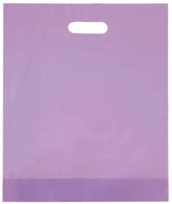 12" x 15" + 3" 3 Mil Lavender Eco Friendly Shopping Bags