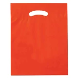 12 x 15 Orange Die Cut Handle Bags