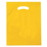 Yellow 12 x 15 + 3 2.5 Mil Retail Shopping Bags