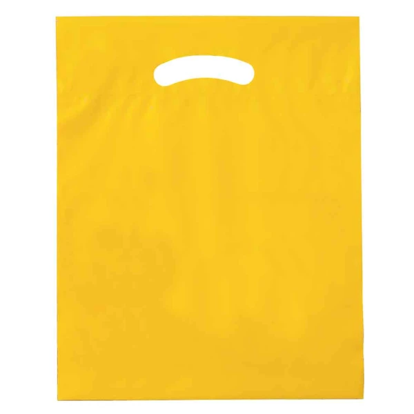 12 x 15 Yellow Die Cut Handle Bags