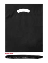 12 x 16 Black Die Cut Handle Bags