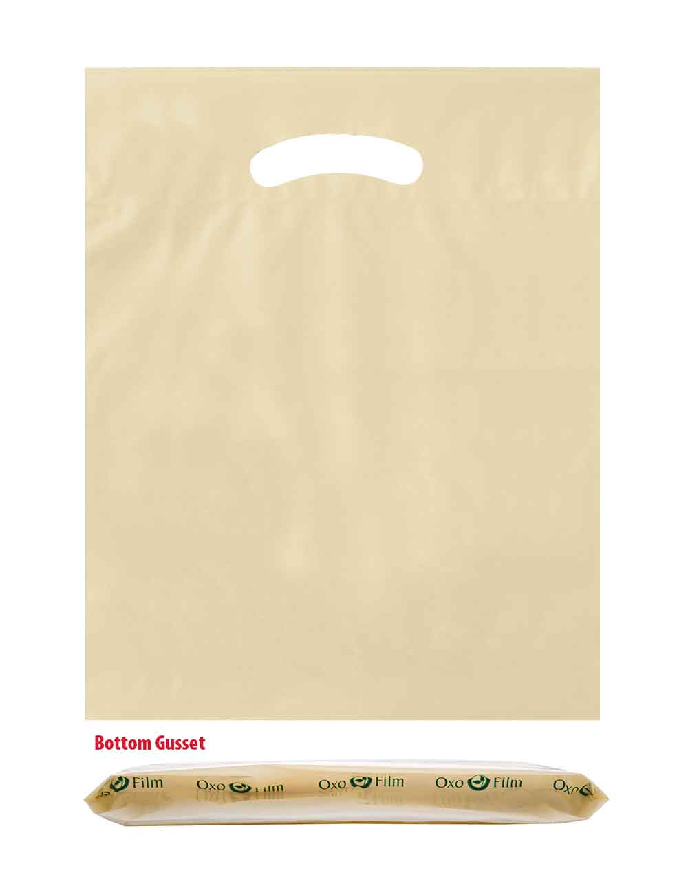 Ivory 12x16+3 2.5 Mil Eco Friendly Shopping Bags