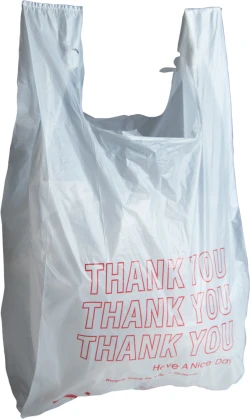 12" x 7" x 23" Thank You Shopping Bags 0.65 Mil
