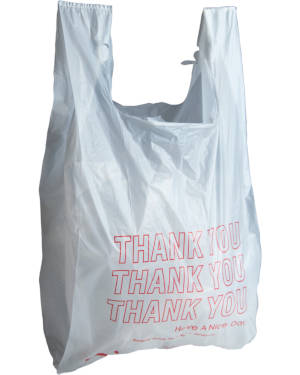 12 x 7 x 23 Thank You T-Shirt Shopping Bags