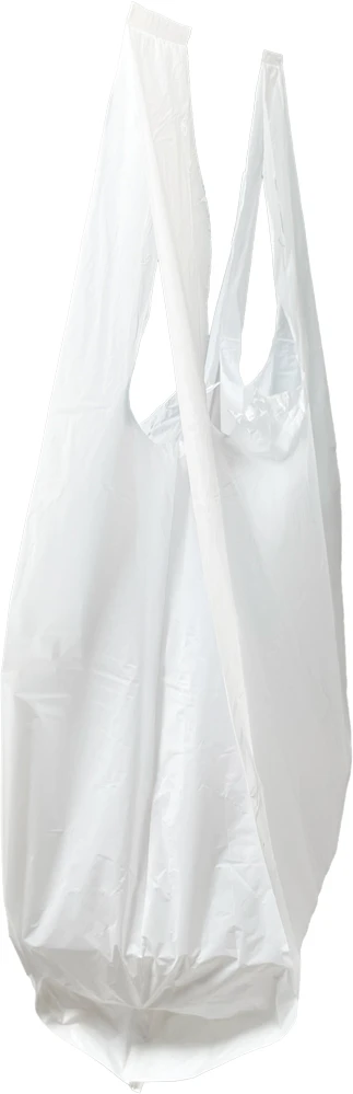 12 x 6.5 x 22 Thank You Shopping Bags 0.5 Mil Side Gusset Side Gusset of 12 x 6.5 x 22 HDPE Plastic Thank You Take Out Bags