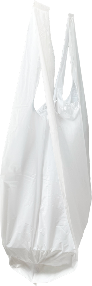 12 x 6.5 x 22 Thank You Shopping Bags 0.5 Mil Side Gusset Side Gusset of 12 x 6.5 x 22 HDPE Plastic Thank You Take Out Bags