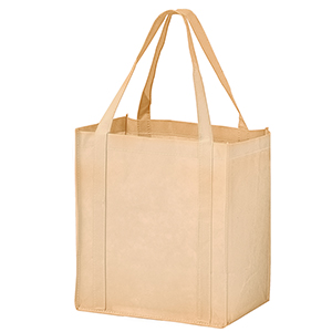 12 x 8 x 13 + 8 Non Woven Grocery Bags with Poly Board Inserts