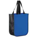 Matte Royal Blue 12 x 8 x 15 + 8 Laminated Designer Tote Bag