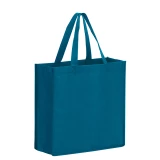 Maui Blue 13 x 5 x 13 + 5 Non Woven Grocery Tote Bag