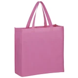 Pink 13 x 5 x 13 + 5 Non Woven Grocery Tote Bag