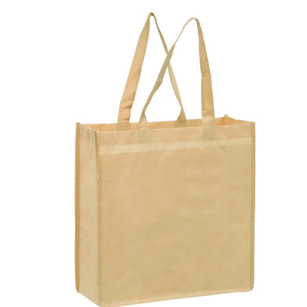 13 x 5 x 13 + 5 Non Woven Grocery Bags with Poly Board Inserts