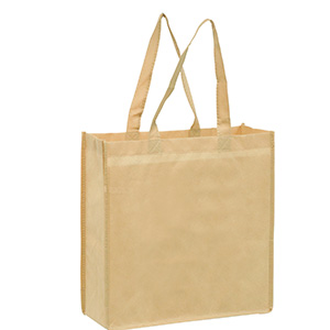 13 x 5 x 13 + 5 Non Woven Grocery Bags with Poly Board Inserts
