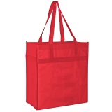 13 x 7 x 14 + 7 Red Heavy Duty Grocery Tote