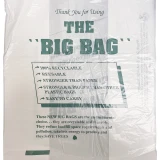 Front Print of 13 x 8 x 22 HDPE Plastic Thank You Take Out Bag