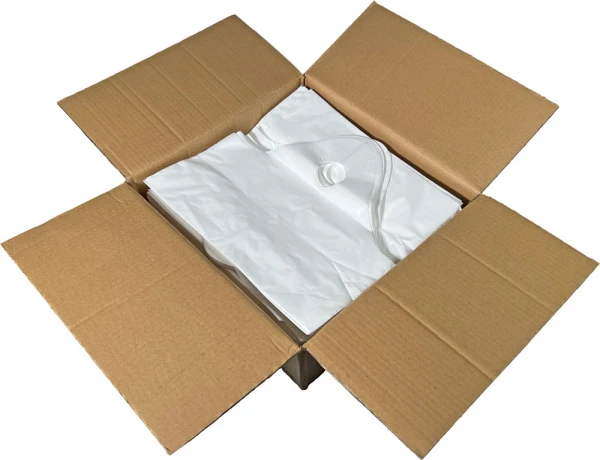 15 x 14 + 5 BG Super Wave Top Carry Out Bags 1.2 Mil Case Case of 15 x 14 + 5 Super Wave Plastic Restaurant Bags