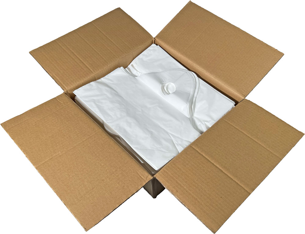 Case of 15 x 14 + 5 Super Wave Plastic Restaurant Bags