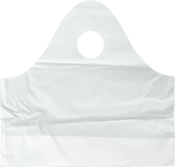 15 x 14 + 5 BG Super Wave Top Carry Out Bags 1.2 Mil Front Front of 15 x 14 + 5 Super Wave Plastic Restaurant Bags