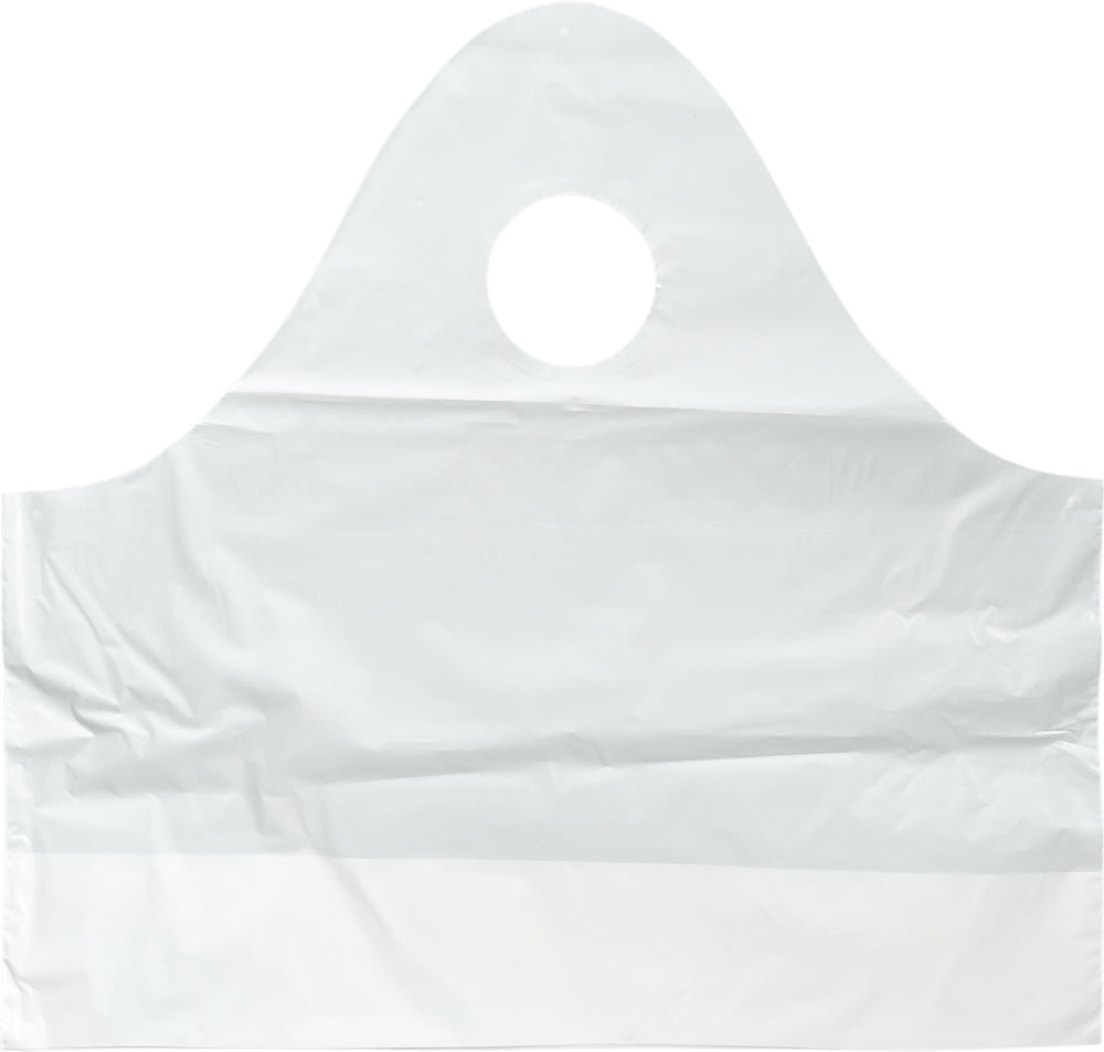 Front of 15 x 14 + 5 Super Wave Plastic Restaurant Bags