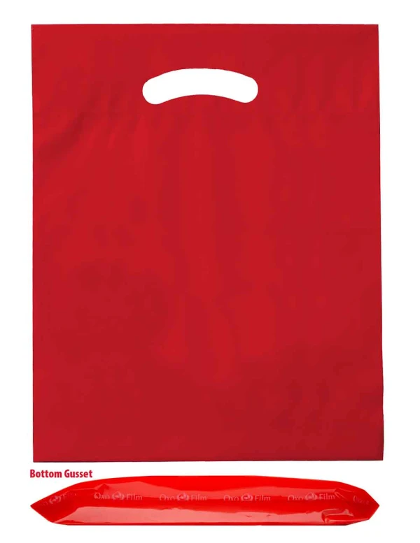 15 x 18 x 3 bottom gusset red die cut handle bags 15 x 18 x 3 bottom gusset red die cut handle bags