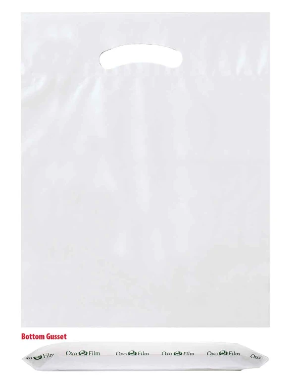 15 x 18 x 3 bottom gusset white die cut handle bags 15 x 18 x 3 bottom gusset white die cut handle bags