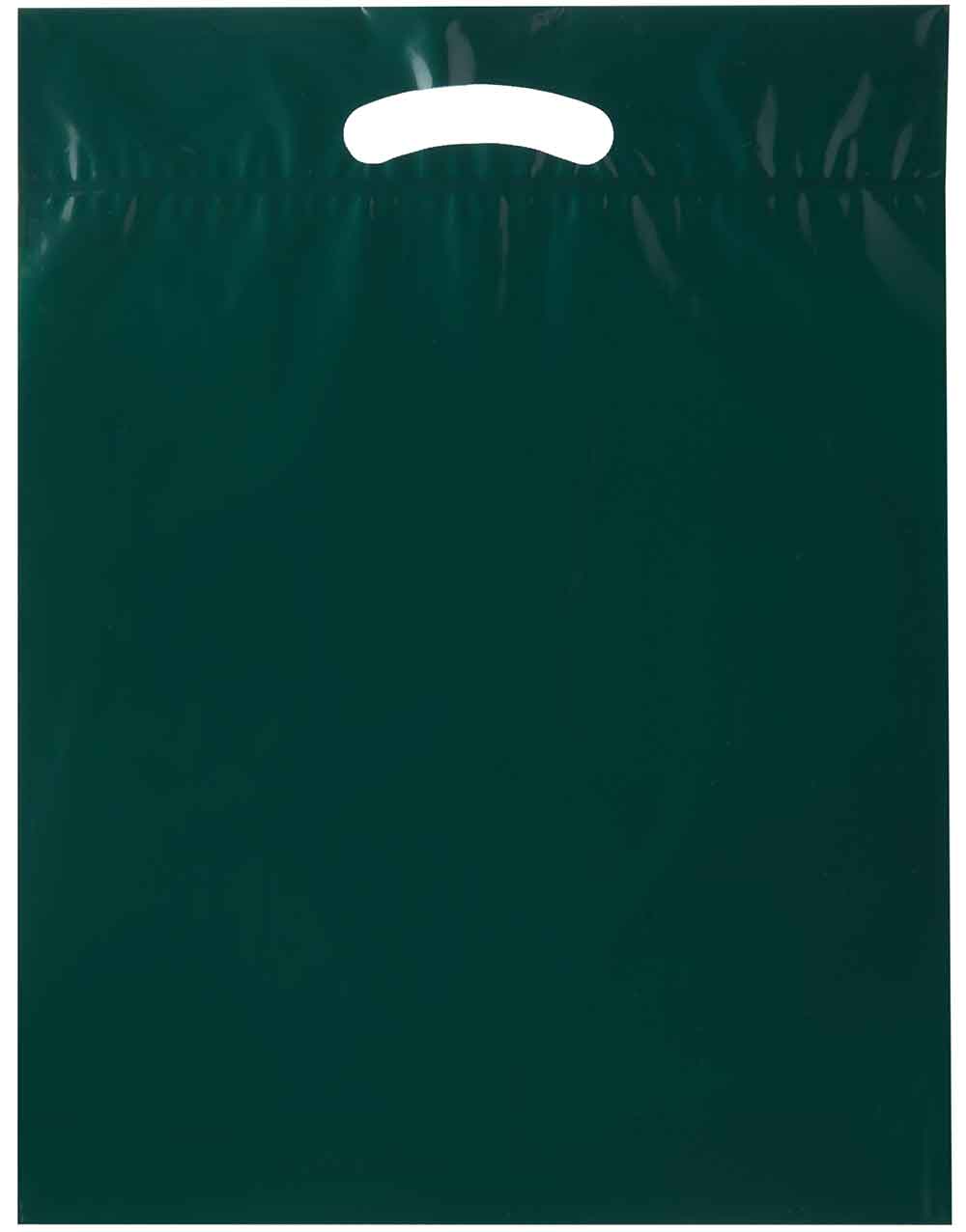 Hunter Green 15x19+3 2.5 Mil Hunt Retail Shopping Bags