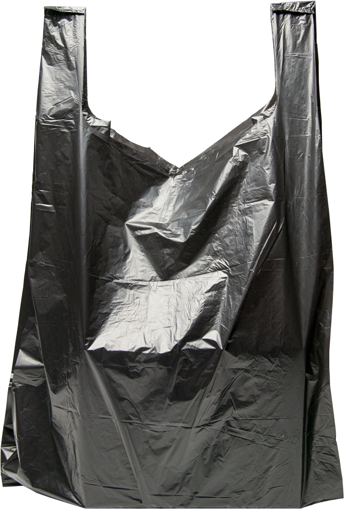 fløjte Generelt sagt Ooze Black T-Shirt Bags High Density 15" x 7" x 26" Large 1/6 Barrel