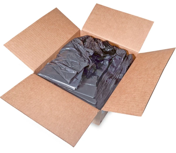 15 x 7 x 26 Black T-Shirt Bags 0.65 Mil Large 15 x 7 x 26 Black HDPE Plastic T-Shirt Carry Out Bags