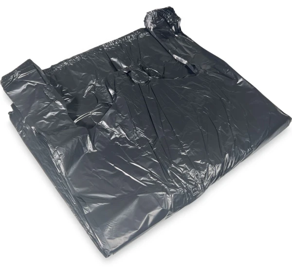 Black T-Shirt Bags High Density 15