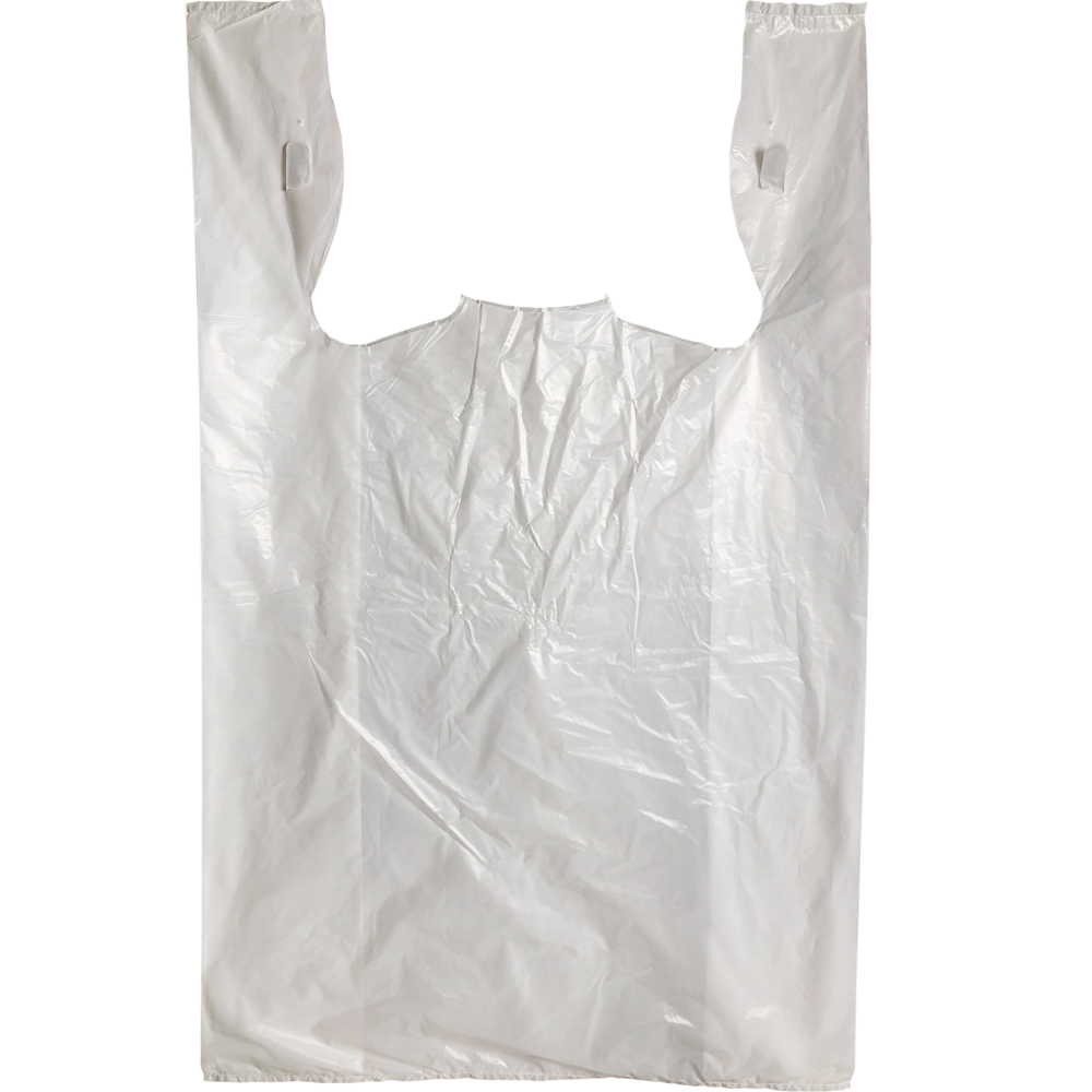 White TShirt Bags High Density 15" x 7" x 26"