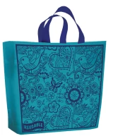 16 x 15 + 6 christmas shopping bag soft loop handle peace design