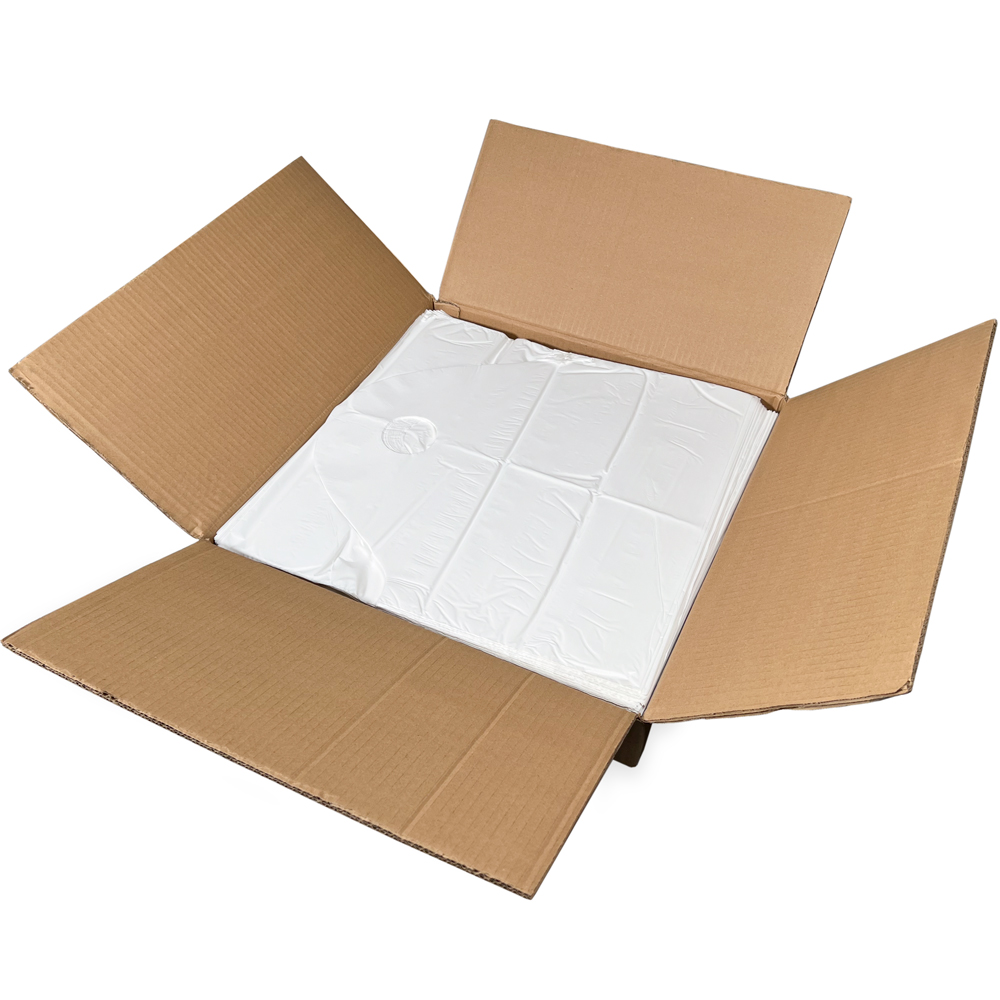 Case of 16 x 16 + 8 BG Super Wave Top Carry Out Bag 1.25 Mil
