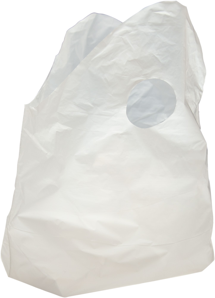 16" x 16" + 8" Super Wave Top Handle Plastic Bags 1.25 Mil