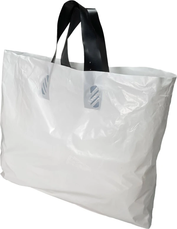 16 x 11 + 9 White No Spill Loop Handle Bag 16 x 11 + 9 White No Spill Loop Handle Bag