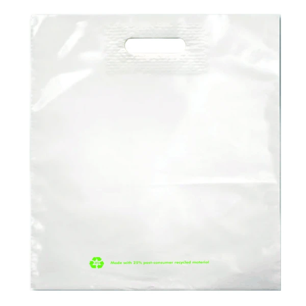 Recycled 18x19+4 Post Consumer Recycled Merchandise Bags Recycled 18x19+4 Post Consumer Recycled Merchandise Bags