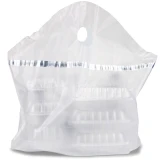 18 x 20 + 9 Tamper Proof Food Delivery Wave Top Bags