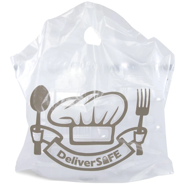18 x 20 Deliver Safe Wave Top Bags 18 x 20 + 9 Tamper Proof Food Delivery Wave Top Bags